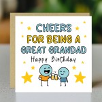 Happy Birthday Card For Grandad With Kraft Envelope Included