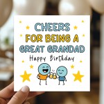 Happy Birthday Card For Grandad With Kraft Envelope Included