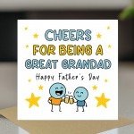 Funny Card For Grandad For Fathers Day CHEERS Card With Envelope