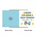 Funny Card For Grandad For Fathers Day CHEERS Card With Envelope
