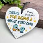 Cheers For Being A Great Step Dad Funny Birthday Gift