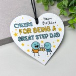 Cheers For Being A Great Step Dad Funny Birthday Gift
