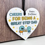 Cheers For Being A Great Step Dad Funny Birthday Gift