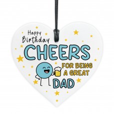 Funny Birthday Gift For Dad Cheers For Being A Great Dad 