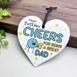 Funny Birthday Gift For Dad Cheers For Being A Great Dad 