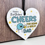 Funny Birthday Gift For Dad Cheers For Being A Great Dad 