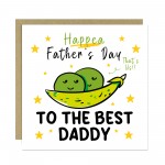Happy Fathers Day To The Best Daddy Card With Kraft Envelope