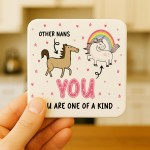 Nan Gifts For Birthday Christmas NAN COASTER One Of A Kind
