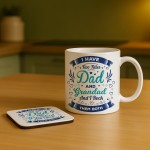 Dad Gifts from Daughter Son Fathers Day Birthday Mug Coaster Set