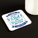 Dad Gifts from Daughter Son Fathers Day Birthday Mug Coaster Set