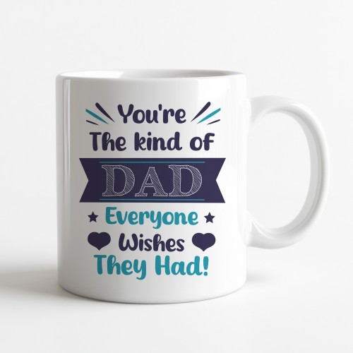 Dad Ceramic Mug Gift From Daughter and Son Novelty Father's Day 