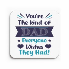 Dad Coaster Gift From Daughter and Son Novelty Fathers Day Gift 
