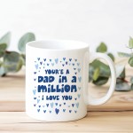 Dad In A Million Novelty Ceramic Mug Gift For Fathers Day