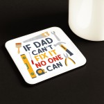 Novelty Dad Coaster For Handyman Builder Funny Gift Father's Day