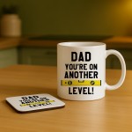 Dad Mug and Coaster Set For Fathers Day Birthday Dad Gifts