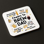 Funny Dad Mug and Coaster Novelty Gift For Dad Fathers Day 