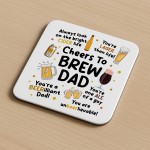 Funny Dad Mug and Coaster Novelty Gift For Dad Fathers Day 