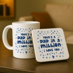 Gifts For Dad Mug and Coaster For Birthday Fathers Day Dad 