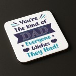 Fathers Day Mug and Coaster Set Gifts For Dad From Daughter Son 