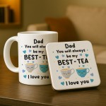 Dad Mug and Coaster Gift From Daughter Father and Daughter Gifts