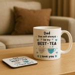 Dad Mug and Coaster Gift From Daughter Father and Daughter Gifts