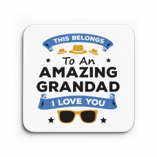 Amazing Grandad Coaster Gift For Fathers Day Birthday Novelty