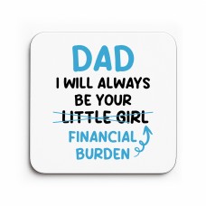 Funny Dad Coaster Gift From Daughter Novelty Fathers Day 