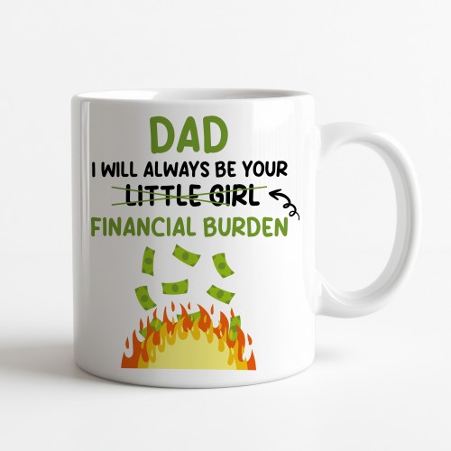 Funny Dad Ceramic Mug Gift From Daughter Novelty Fathers Day