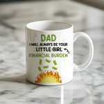 Funny Dad Ceramic Mug Gift From Daughter Novelty Fathers Day