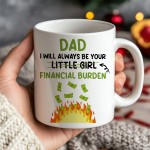 Funny Dad Ceramic Mug Gift From Daughter Novelty Fathers Day