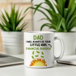 Funny Dad Ceramic Mug Gift From Daughter Novelty Fathers Day