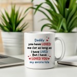 Cute Dad Gift Dad Coffee Mug Loved You My Entire Life Dad Gift