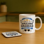 Amazing Grandad Mug and Coaster Set Gift For Fathers Day