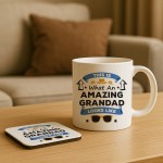 Amazing Grandad Mug and Coaster Set Gift For Fathers Day