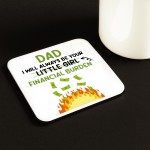 Dad Gift From Daughter Novelty Ceramic Mug and Coaster Set