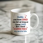 Daddy Gifts Ceramic Mug and Coaster Novelty Gift From Daughter