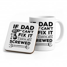 Dad Gifts Cofee Tea Mug From Granddaughter and Grandson Funny