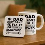 Dad Gifts Cofee Tea Mug From Granddaughter and Grandson Funny