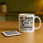Dad Gifts Cofee Tea Mug From Granddaughter and Grandson Funny