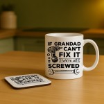 Grandad Gifts Coffee Tea Mug From Granddaughter and Grandson