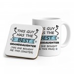 Grandad Gift From Granddaughter Novelty Mug and Coaster Set Gift