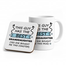 Grandad Gift From Granddaughter Novelty Mug and Coaster Set Gift
