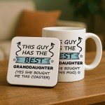 Grandad Gift From Granddaughter Novelty Mug and Coaster Set Gift