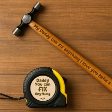 Personalised Daddy Gift For Fathers Day Engraved Hammer
