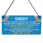 Daddy Gift From Daughter Hanging Plaque Daddy Gift From Son