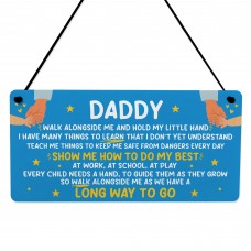 Daddy Gift From Daughter Hanging Plaque Daddy Gift From Son
