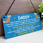 Daddy Gift From Daughter Hanging Plaque Daddy Gift From Son