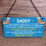 Daddy Gift From Daughter Hanging Plaque Daddy Gift From Son