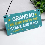 Grandad Gift For Birthday Fathers Day We Love You To The Stars