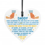 Gift For Daddy From Daughter Son Thank You Gift Acrylic Heart